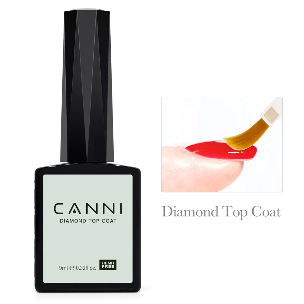 9ml CANNI Venalisa Hema Free Semi Permanent Nail Gel Polish Full Coverage Color Gel Varnish Long Lasting Diamond Tempered Top