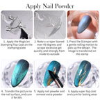 BORN PRETTY Magician Stamping Top Coat – No-Wipe Clear Nail Powder Gel