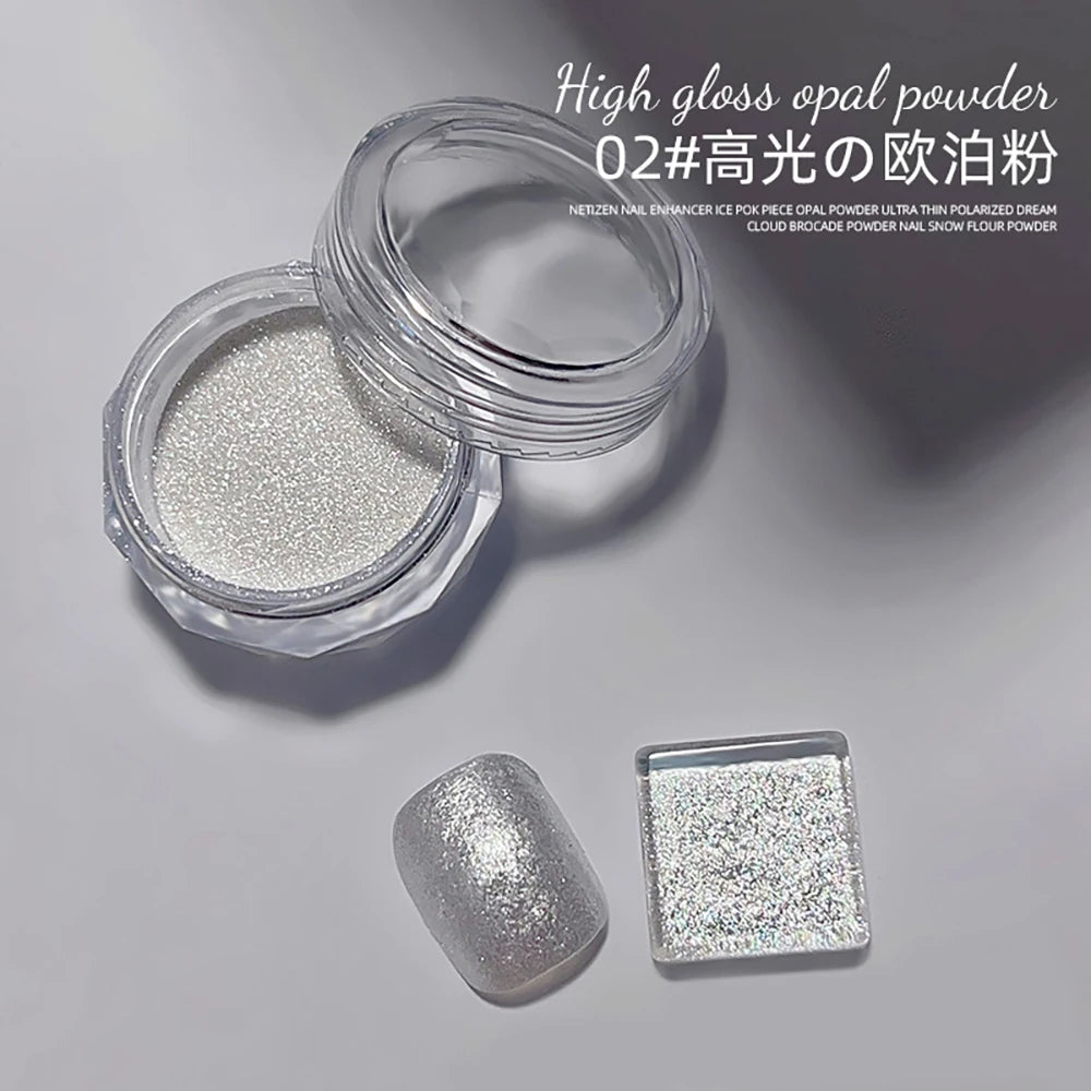 16Grids Solid Patting Nail Art Powders High Saturation Palette Rubbing Powder Gradient Matte Pat-Pat Manicure Polish Deco Powder