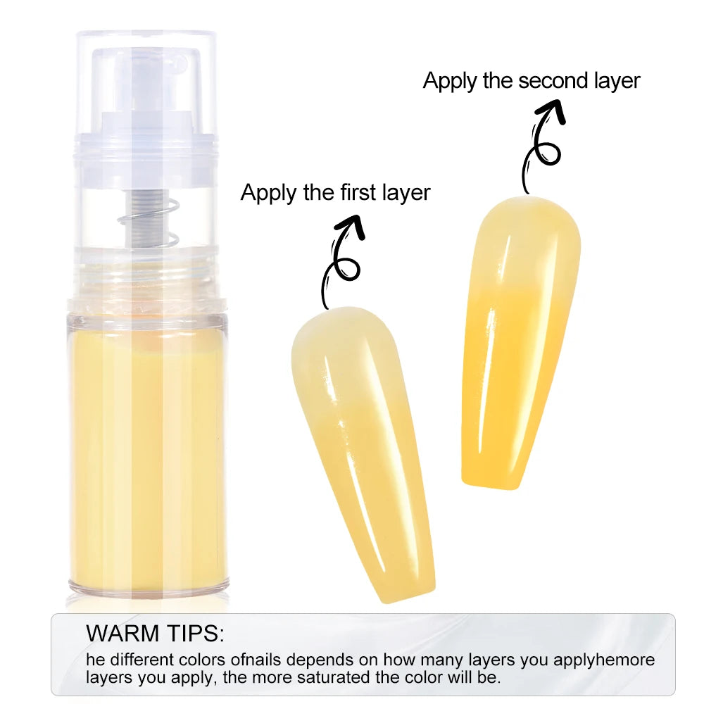 12styles Nail Art Spray Powder Color Gradient Ombre Spray For Nail Create A Few Seconds To Achieve A Gradient Effect Pigment|