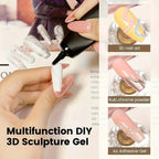3D Nail Art Modeling Gel – Sculpting & Painting Gel for Autumn/Winter Nail Design