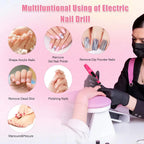 Portable Electric Nail Drill Set – USB Manicure & Pedicure Filing Machine with Bits