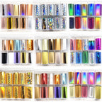 Misscheering Metal Nail Foil Transfer Sheets – Floral, Bohemian & Animal Print Wraps