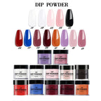 Crystal Nail Immersion Dip Powder – French Nail Art with Nail Oil Gel