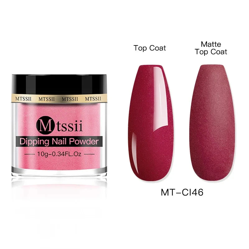 Mtssii 5g/10g Dipping Nail Powder Natural Dry For Manicure Nails Accessories No Need Lamp Cure Acrylic Powder Dipping System