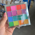 16-Grid Gradient Nail Powder Palette – High-Saturation Matte Ombré Set