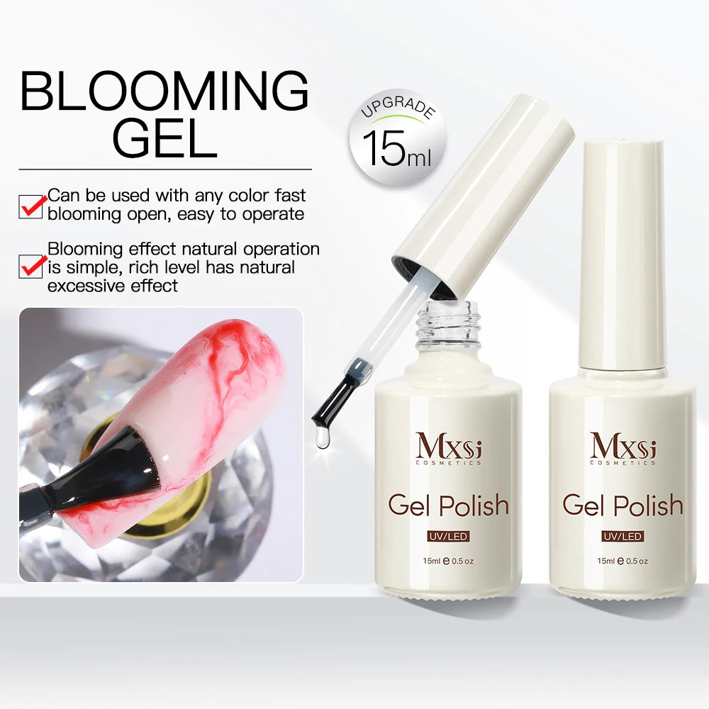 Mxsi Strong Base Coat & No-Wipe Top Coat – Self-Leveling French Manicure Gel