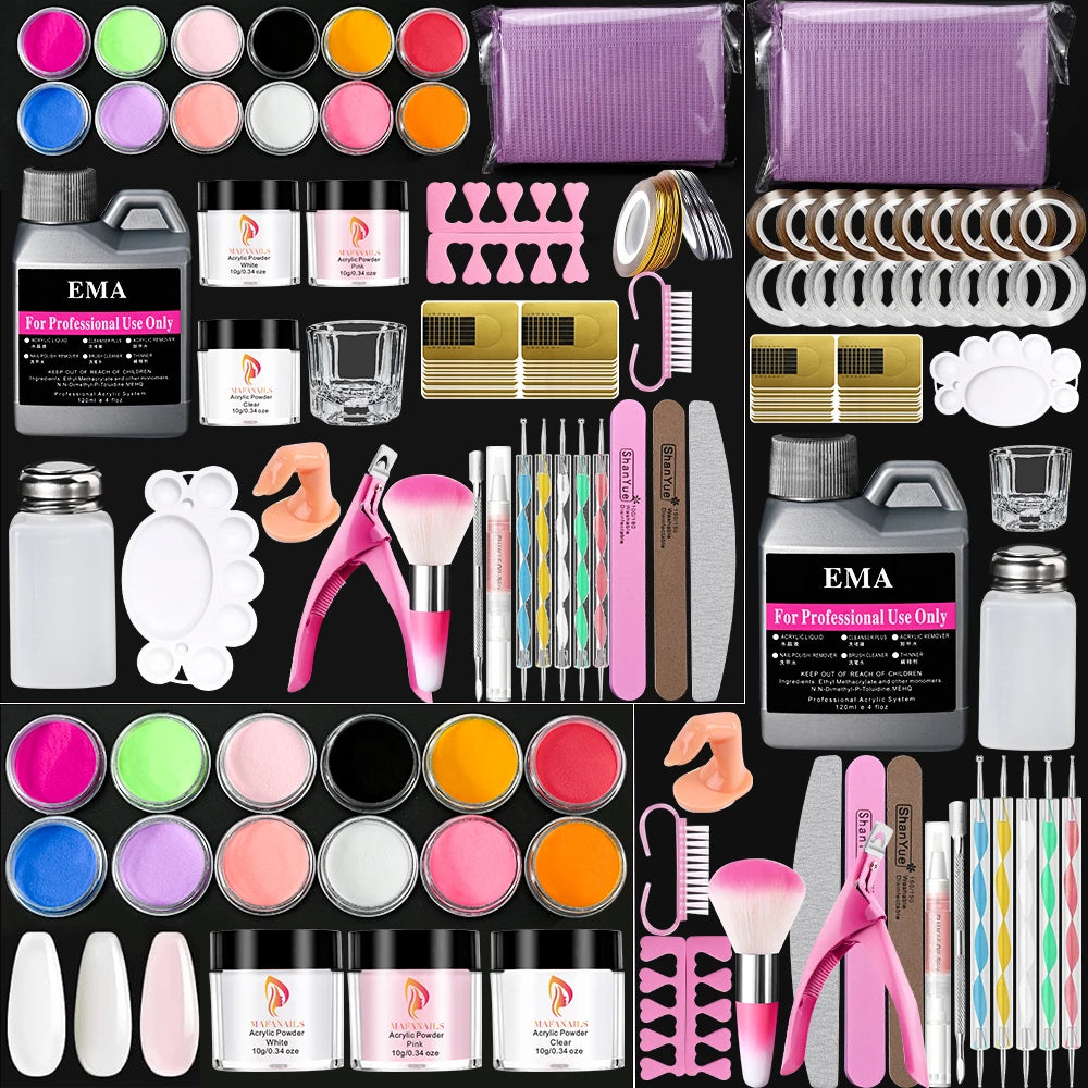 HotPress Acrylic Powder & Monomer Nail Kit – Professional Extension Set