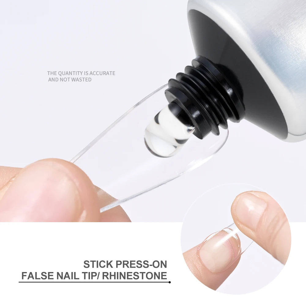 HotPress Ultra-Strong Nail Tip Glue – Quick-Dry Gel Adhesive, 30g