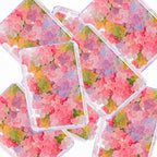 Gradient Gummy Bear Nail Charms – Y2K Kawaii Resin Candy Design, 50 Pieces
