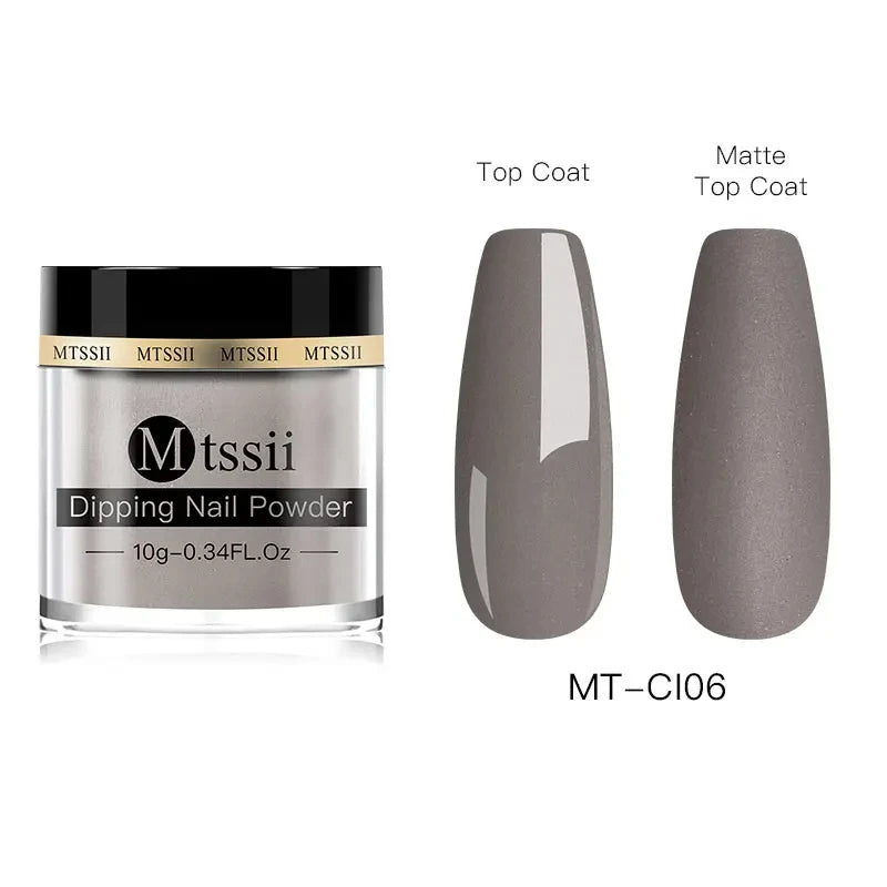 Mtssii 5g/10g Dipping Nail Powder Natural Dry For Manicure Nails Accessories No Need Lamp Cure Acrylic Powder Dipping System
