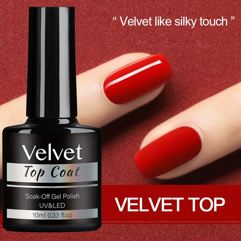 NAILCO Transparent Velvet Top Coat – Matte & Blooming Gel Range, No-Wipe