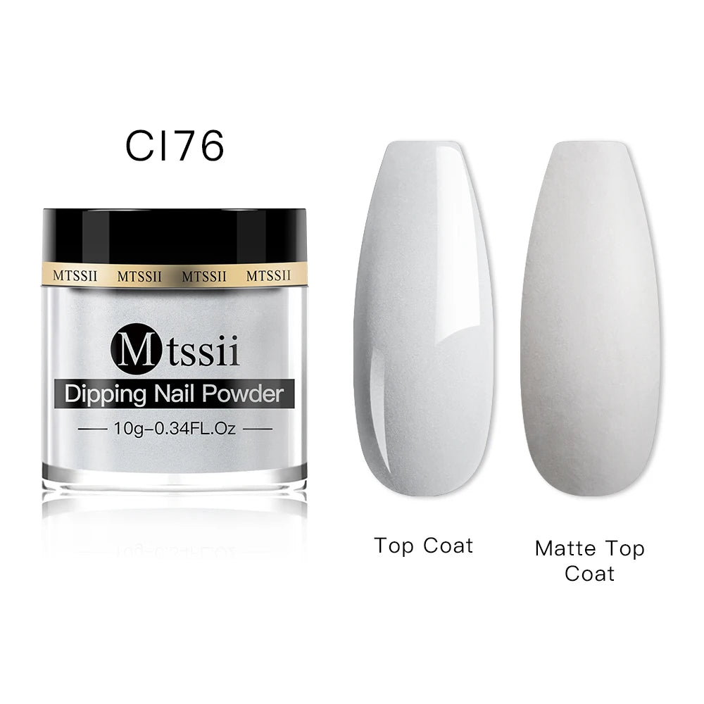 Mtssii 5/10g Dipping Nail Powder Gradient French Nails Nude Pink Glitter Powder Nature Dry Without Lamp Cure Nail Art Decoration
