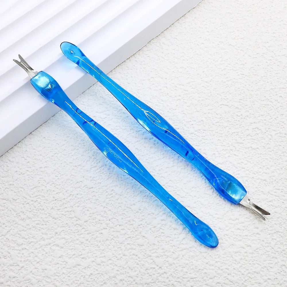Cuticle Trimmer Dead Skin Fork – Stainless Steel Nail Cleaning Tool, 100 Pieces