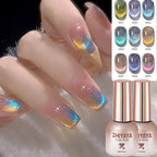 Reflective Rainbow Magnetic Gel Nail Polish – Dynamic Cat Eye Effect