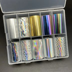 Misscheering Metal Nail Foil Transfer Sheets – Floral, Bohemian & Animal Print Wraps