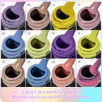 FTMY Bright & Vibrant Gel Nail Polish – 20 Colors, Spring & Summer UV/LED Gel