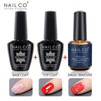 NAILCO Top Coat, Base Coat & Primer – Semi-Permanent Gel Nail Polish System
