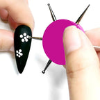 JCSYFAC 6-in-1 Circular Nail Dotting Tool – Acrylic Dot Painting Pen