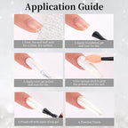 RS NAIL Moonlight White Glitter Powder – Sparkling Chrome Nail Dust