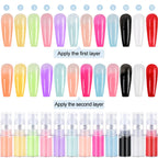 Nail Art Gradient Spray Powder – Instant Ombré Effect, 12 Styles