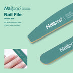 Nailpop Double-Sided Nail Files – 100/180 Grit 2-in-1 Buffer Set