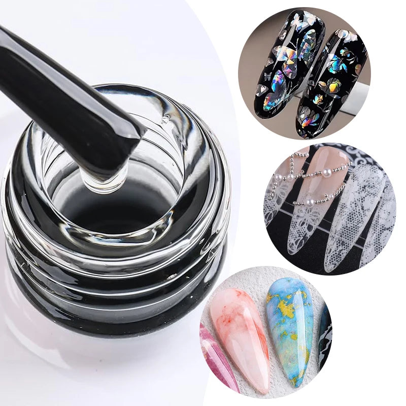 AWStorG Nail Foil Transfer Gel – UV Adhesive for Foil Stickers, 15ml