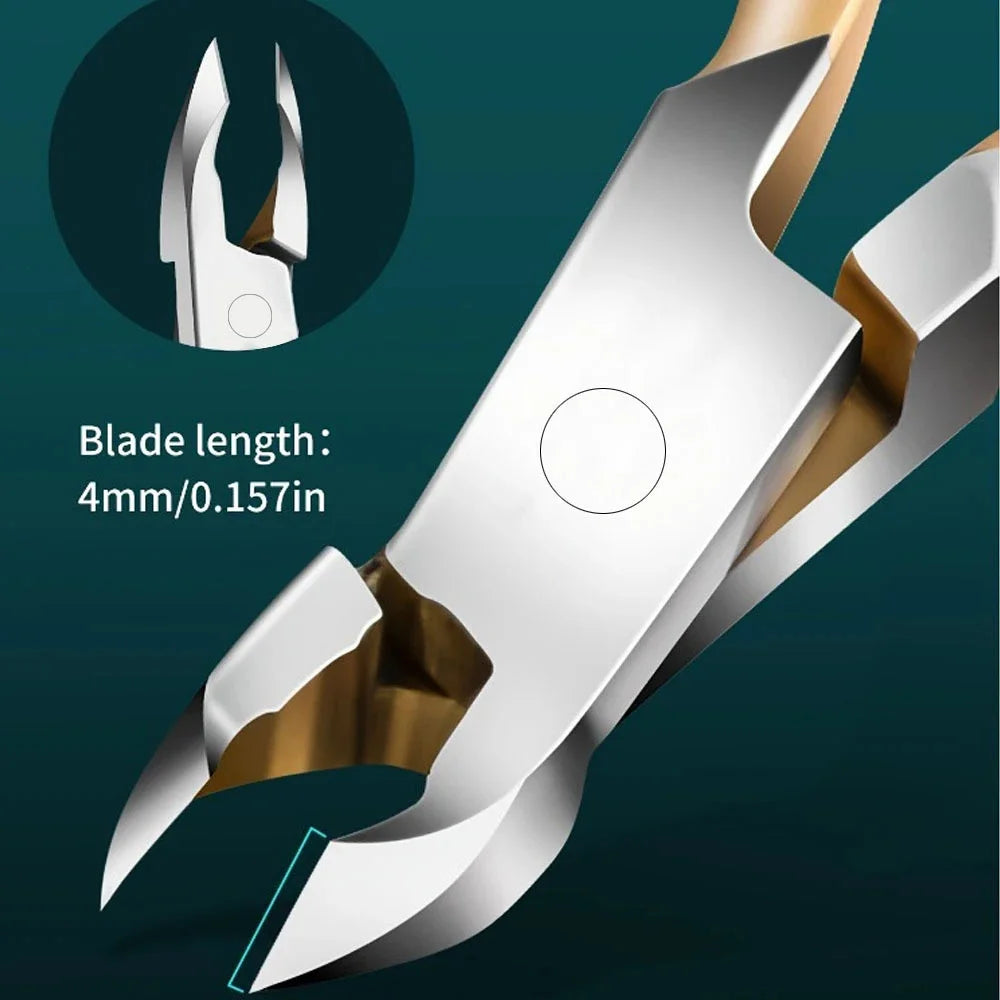 Golden Super Sharp Cuticle Scissors – Precision Pointed Jaw Nipper