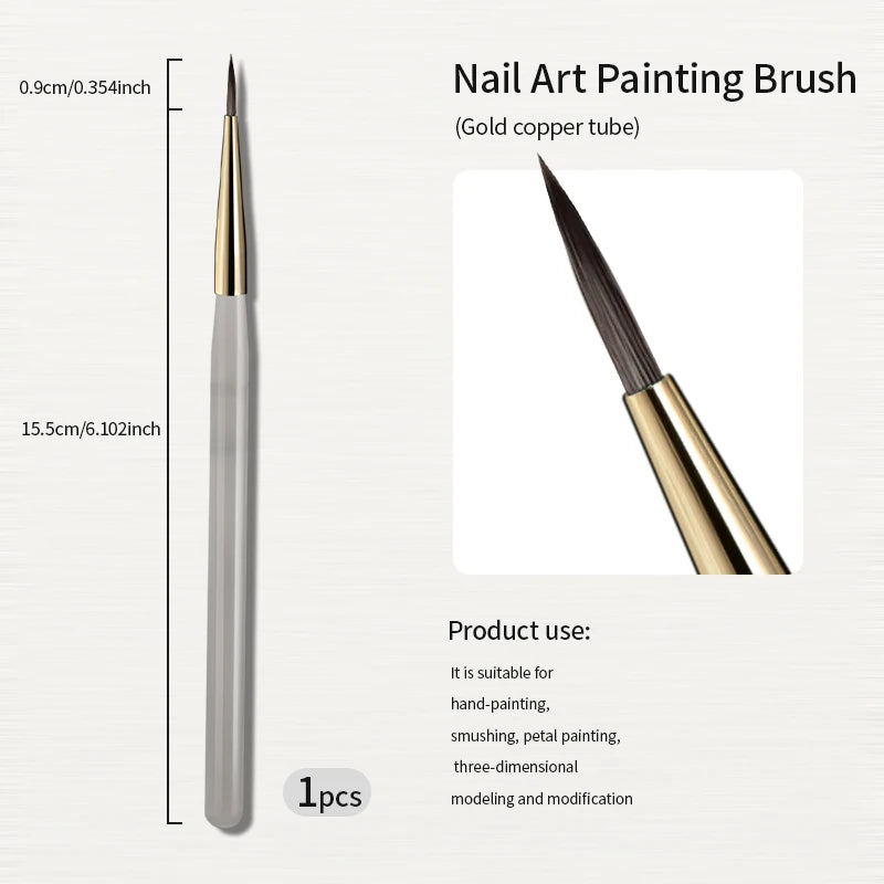RSNAIL Elasticity Sweep Brush – DIY Gradient Nail Art Painting Pen