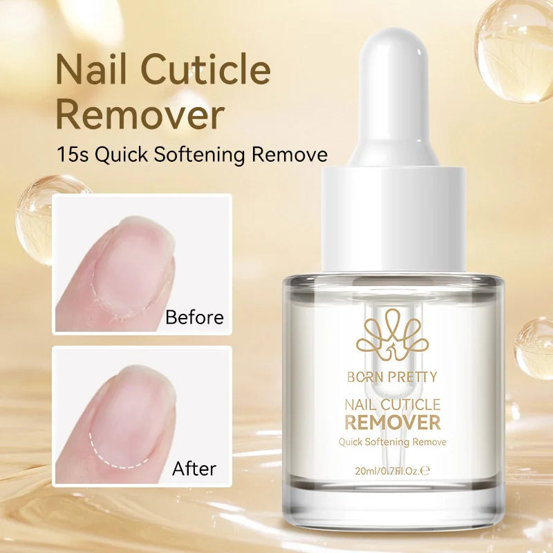 BORN PRETTY Flower-Infused Cuticle Oil & Remover Set – 20ml