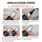 Nailpop Water Droplet Top Coat – HEMA/TPO-Free 3D No-Wipe Gel