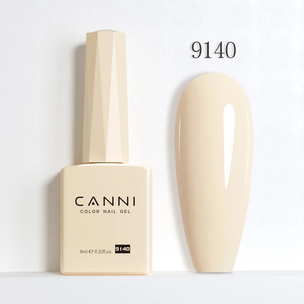 CANNI 9ml Gel Nail Polish 144Colors HEMA/TPO FREE Gorgeous Color Full Coverage Soak Off UV LED Semi Permanent Gel Varnish  Nails