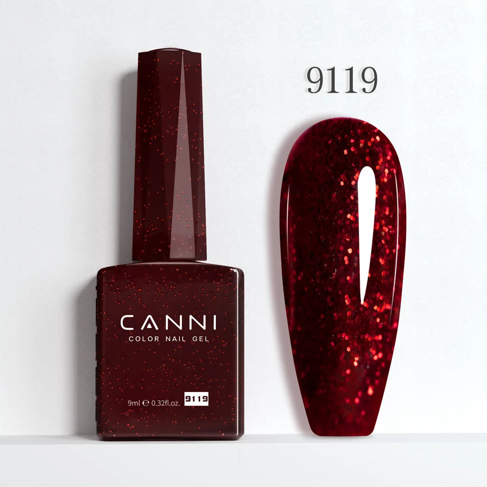 CANNI 9ml Gel Nail Polish 144Colors HEMA/TPO FREE Gorgeous Color Full Coverage Soak Off UV LED Semi Permanent Gel Varnish  Nails