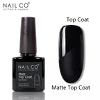 NAILCO Transparent Velvet Top Coat – Matte & Blooming Gel Range, No-Wipe