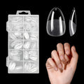 Extra Short Half-Matte Acrylic Nail Tips – Pre-Filed Press-On, 240 Pieces
