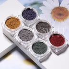 6-Color Cat Eye Magnetic Chrome Nail Powder Set – 3D Glitter Pigment