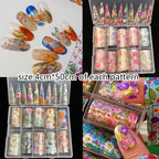 Misscheering Metal Nail Foil Transfer Sheets – Floral, Bohemian & Animal Print Wraps
