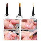 Interchangeable Nail Polish Brush Pen – 12 Replaceable Brush Heads