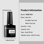 MSRUIOO Base Gel & No-Wipe Top Coat Set – Design Enhancer Duo