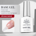 BORN PRETTY Base Gel & Super Top Coat Set – 10ml Long-Lasting UV LED Gel Polish