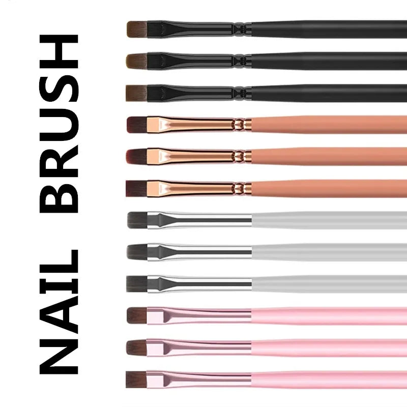 Gel Painting Nail Brush – For Gel Tip Extension &amp; Acrylic Builder, 1/3 Pieces