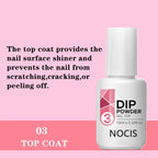 Dip Powder Liquid Set – Activator, Base, Top Coat & Brush Saver, 4 Pieces