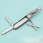 Ouriner Multifunctional Stainless Steel Nail Clipper – 6-in-1 with File & Bottle Opener
