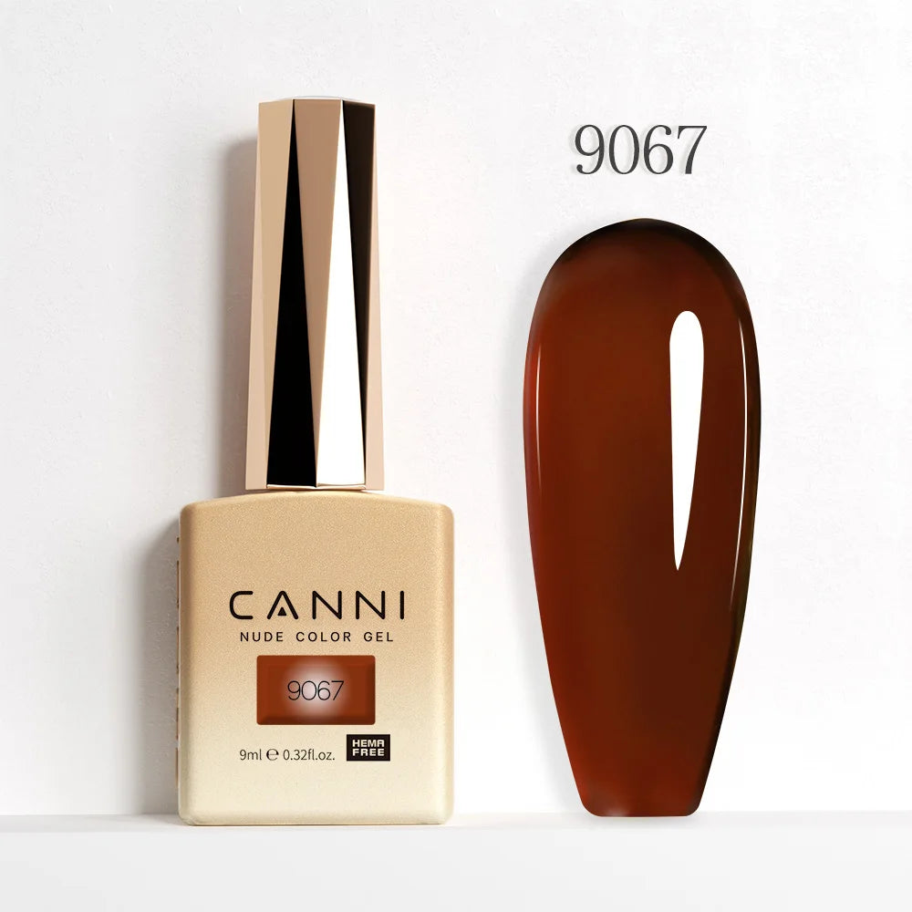 CANNI 9ml Gel Nail Polish 144Colors HEMA/TPO FREE Gorgeous Color Full Coverage Soak Off UV LED Semi Permanent Gel Varnish  Nails