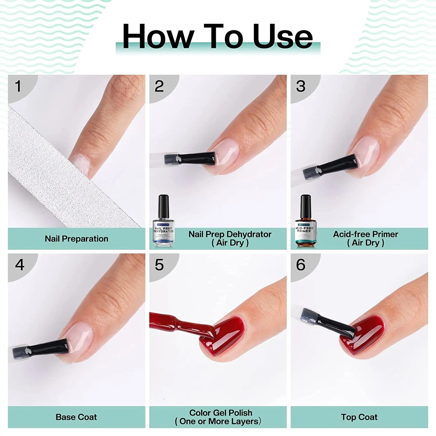15ml Professional Nail Dehydrator and Acid-Free Primer for Acrylic and Gel Polish - Prep and Prime for Long-Lasting, -Free Nails