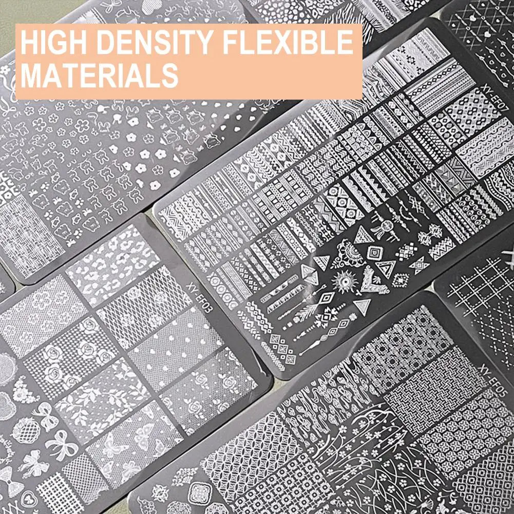 3D Lace & Bow Nail Transfer Stamping Template – Elegant Manicure Design