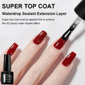 MEET ACROSS 3D Clear Water Drop Top Coat – Crystal No-Wipe Nail Gel