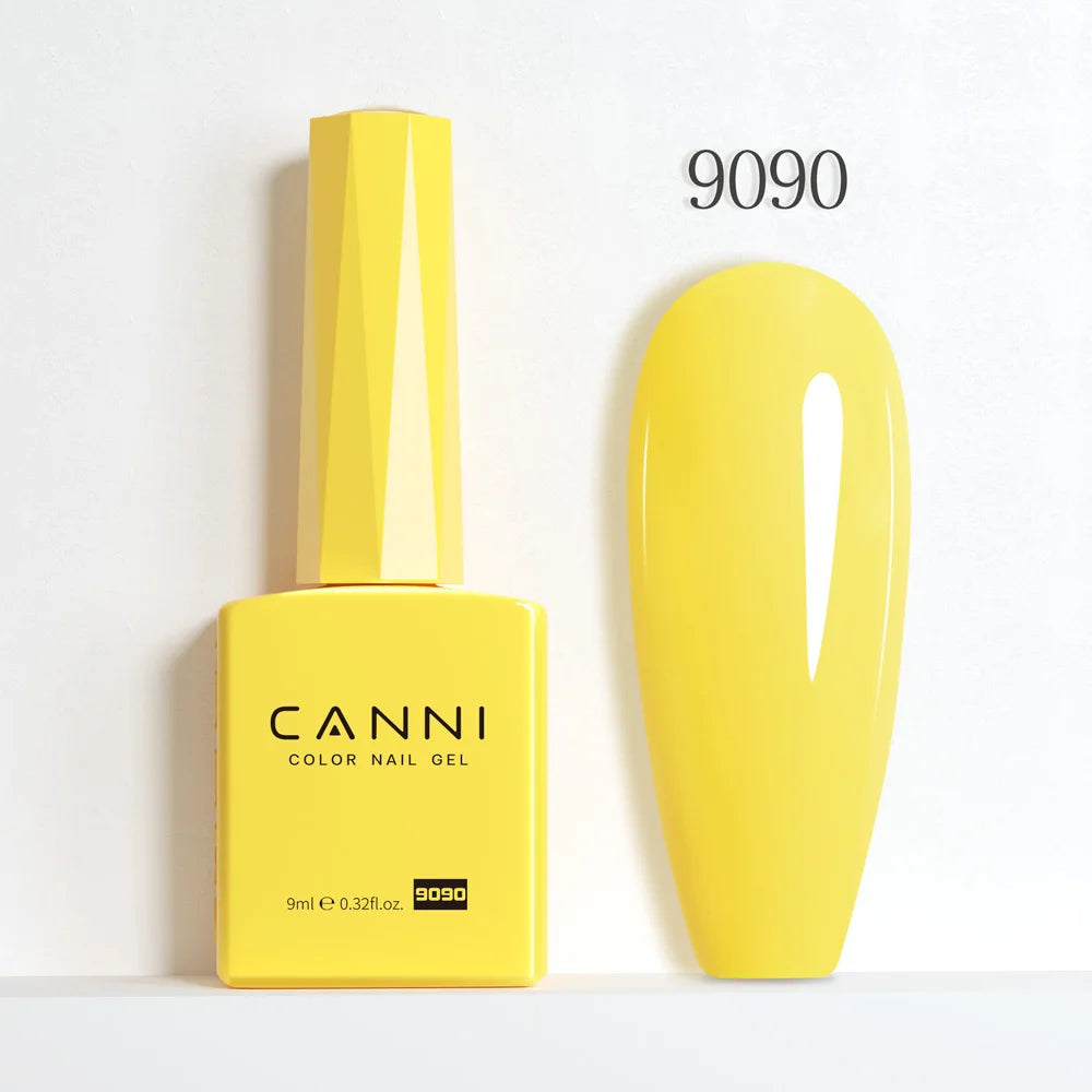 CANNI 9ml Gel Nail Polish 144Colors HEMA/TPO FREE Gorgeous Color Full Coverage Soak Off UV LED Semi Permanent Gel Varnish  Nails