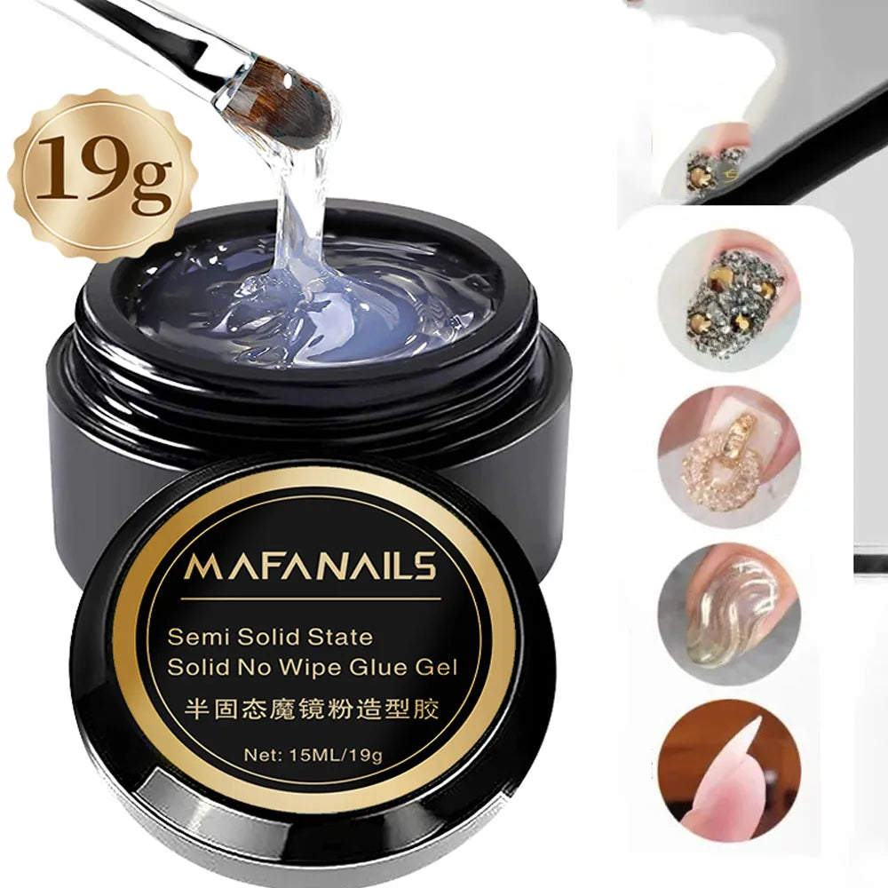 HotPress Solid Nail Glue Gel – No-Wipe Adhesive for Rhinestones & Press-On Nails