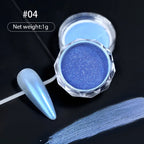 Moonlight Pearl Pink Gradient Chrome Powder – Aurora Shell Mirror Pigment